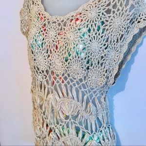 Fever hand crochet swimsuit coverup